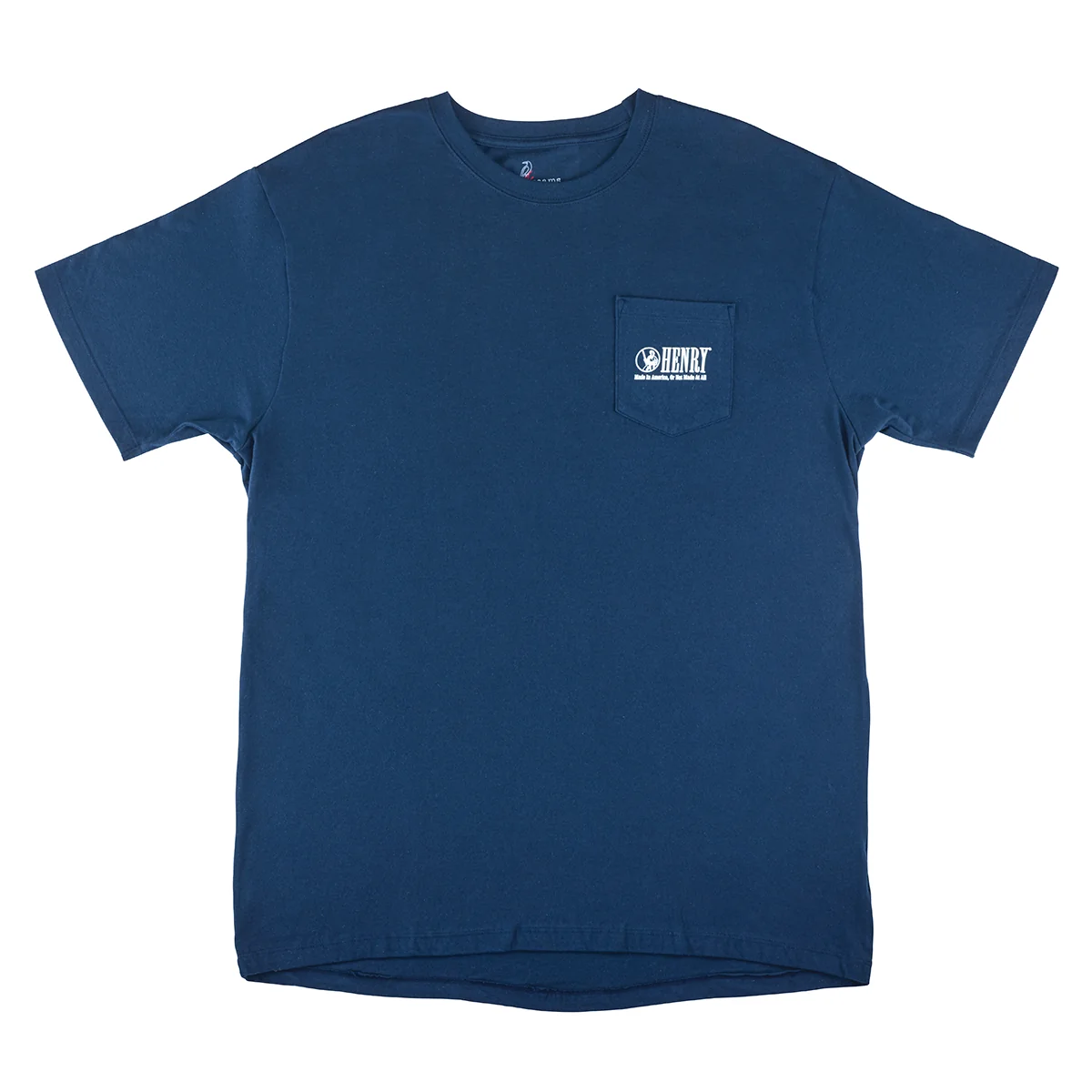 Henry Logo Navy Pocket T-Shirt - Image 2